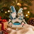 thumbnail image 5 of Clearance! Coastal Couple Gnome Bridge Christmas Ornament, Hanging Christmas Decorations Outdoor Indoor, Nautical Seashell Starfish Xmas Keepsake Gift for Christmas Tree & Wreath Holiday Decor, 5 of 8
