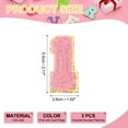 thumbnail image 2 of Uxcell Chenille Number Patches Self-Adhesive Number Patch Appliques Stickers for DIY Clothing Jacket Jersey Hat Number 1, 2 of 7
