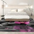 thumbnail image 3 of Washable Rug Modern Area Rug 2x3 ft Orchid Stone Low Pile Bedroom Rug, Living Room Rug No Shedding Large Area Rug Lightweight Machine Washble Rug for Home, Gray 6, 3 of 5
