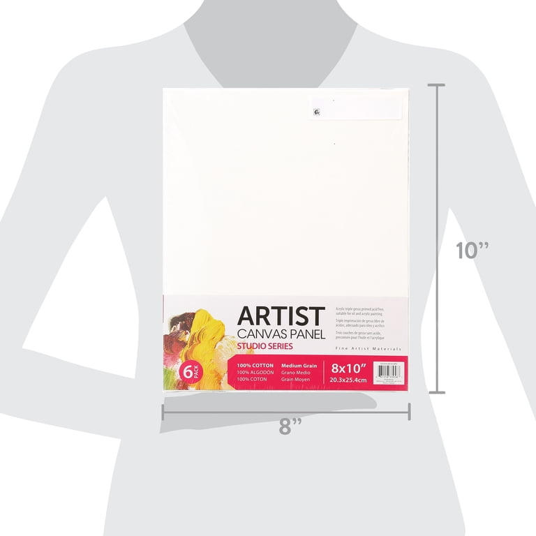 Studio Canvas Panel 8x10 White, 6 Pack photo 5