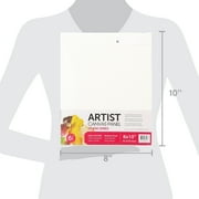 Studio Canvas Panel, 8X10, 6 Pack, 100% Cotton Acid Free, White, Academic Canvas, For All Skill Levels