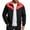 Red, variant on Leisure Jackets Womens Jackets Long Sleeve Lapel Zipper Contrast Panel Design Everyday Wear Slim Fit Coat Regular Tops Red,2XL