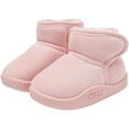 thumbnail image 6 of Quealent Toddler Boots Girls Boys Wide Winter Boots Cozy Fleece Winter Shoes Indoor Outdoor Warm Shoes Pink for Size 12, 6 of 8