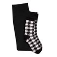 thumbnail image 1 of Conjunto de leggings y calcetines cómodos Muk Luks para mujer, varios colores, negro y blanco, 1 of 1