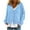 Light Blue, variant on Lovskoo Women's Striped Cardigan Sweater Print Casual Fashion Long Sleeve Button Up Cardigan Jacket Coat Dark Blue