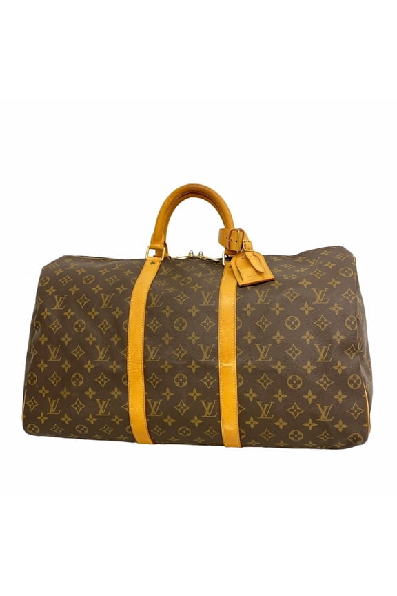 Pre-Owned Louis Vuitton Bags - Boston Monogram Keepall 50 M41426 Brown Men's & Women's