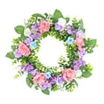 thumbnail image 5 of Tachiuwa Front Door Spring Wreath Rose Wreath Fashion Elegant Hanging Ornament Flower Wreath for Porch Indoor Wedding Decor, 5 of 10
