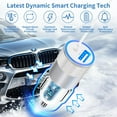 thumbnail image 3 of mistyhony Fast Car Charger,4.8A Dual USB Power Fast Charging Cigarette Lighter+6FT Coiled Cable Compatible with iPhone 14 13 12 11 Pro Max XS Mini XR X 8 SE iPad, 3 of 7