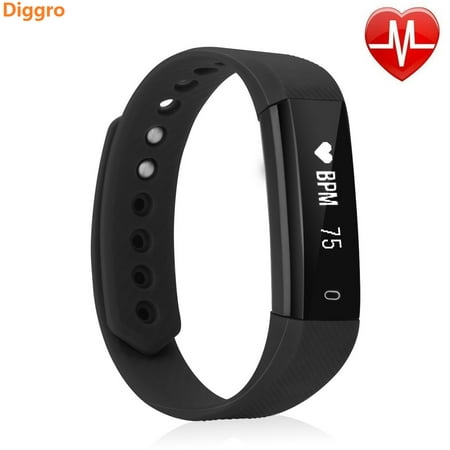 Diggro Fitness Tracker HR, Activity Tracker Watch with Heart Rate Monitor, Waterproof Smart Fitness Band with Step Counter, Calorie Counter, Pedometer Watch for Kids Women and