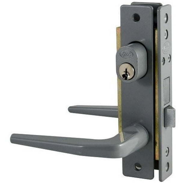 Cerradura Aluminio Lock Basic Doble Color Gris 15CL