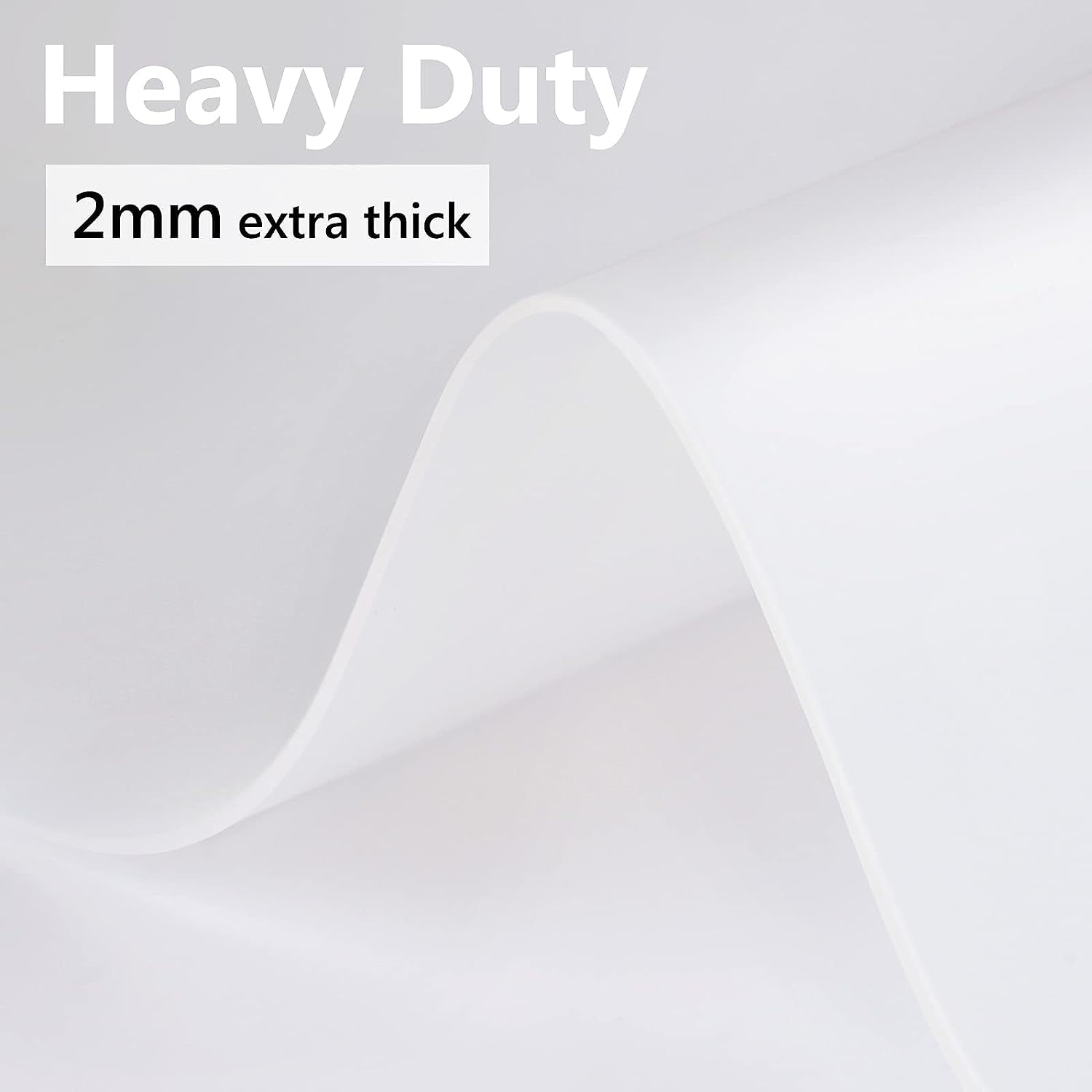 35.6x23.5 Inch Silicone Mats for Kitchen Counter, 2MM Thick Heat Resistant Silicone Mat, Large Non-Stick Pastry Mat Glass Top Stove Cover Countertop Protector for Baking, Coffee Bar, Transparent