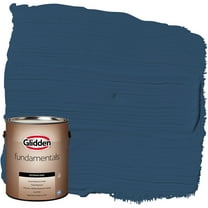Glidden Fundamentals Exterior Paint Blueberry Pie / Blue, Satin, 1 Gallon