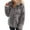 Grey, variant on Women's Winter Warm Long Sleeve Polar Jacket Soft Zippered Outerwear With Secure Pockets For Cold Weather Comfort