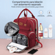 thumbnail image 4 of Mochila Pañalera Multifunción Plegable Con Mosquitero Vino, 4 of 5