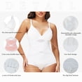 thumbnail image 3 of MANIFIQUE Shapewear Bodysuit for Women Tummy Control Body Shaper V-Neck Cami Bodysuit with Built in Bra, 3 of 7