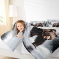 thumbnail image 4 of Manfei Jungle Bear Bedding Comforter Set,Snowm Mountai8N Pine Pattern Twin Comforter Sets,White Brown Bedding Set For Boys Kids,Breathable Home Decor Reversible,2pcs, 4 of 8