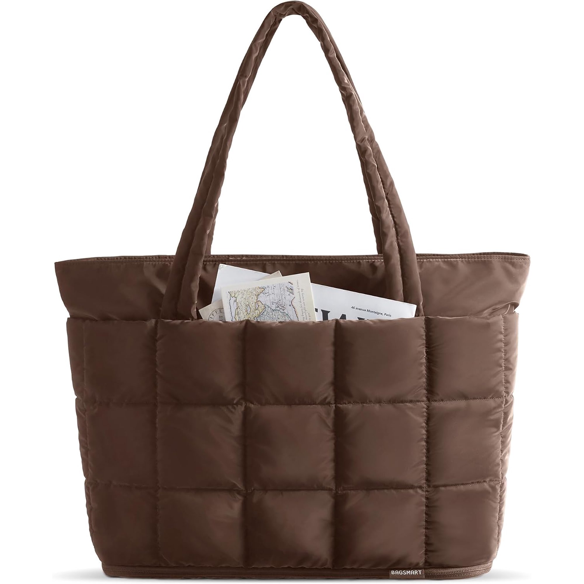 Konexial Expandable Tote Bag for Women, Puffer Work Tote Travel Bag