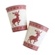 thumbnail image 2 of Juego de 10 platos y vasos desechables de papel navideños | Minivasos para enjuague bucal | Diseño festivo rojo y blanco | Vajilla de papel resistente y ecológica | Artículos para casa, oficina,, 2 of 7
