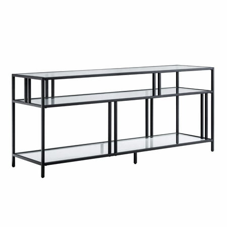 Camden&Wells - Cortland TV Stand for TVs Up to 60" - Blackened Bronze/Glass