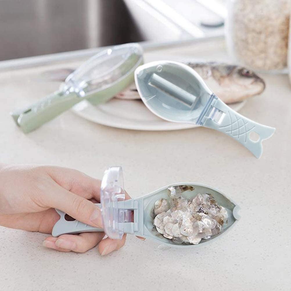 Seeyou-Ecailleur à PoissonÉcailles De Poisson Avec Couvercle Déchets De