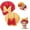 Red & Yellow, variant on 2PCS Absorbent Hair Towel Wrap for Wet Hair, Microfiber Hair Towel Wrap Women Quick-Drying Thickened Hair Towels, Soft Bow Tie Wet Hair Towels Wrap for Long Curly Hair Women