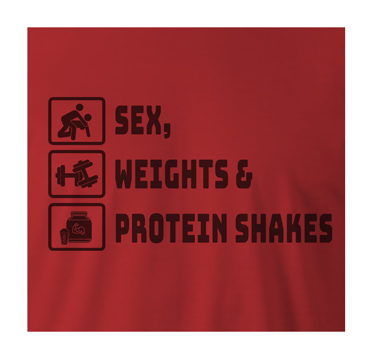 Men's Sex Weights and Protein Shakes - Eat Clean Train Dirty - Dry Fit -  Sex Weights and Protein Shakes Ⓡ