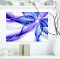 thumbnail image 1 of Fractal Bright Blue Flower - Floral Art Canvas Print, 1 of 3