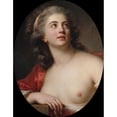 thumbnail image 3 of Antoine Vestier 15x18 Black Modern Framed Museum Art Print Titled - Bacchante's Head (1783), 3 of 5