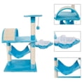 thumbnail image 4 of M46 32" Stable Cute Sisal Cat Climb Holder Cat Tower Lamb Blue,Cat Tower Furniture - for Kittens, Cats and Pets - Quality Pet Supplies ,Lamb Blue, 4 of 9