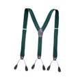thumbnail image 2 of Tirantes con botones para esmoquin, tirantes elásticos ajustables para camisetas Verde, 2 of 9
