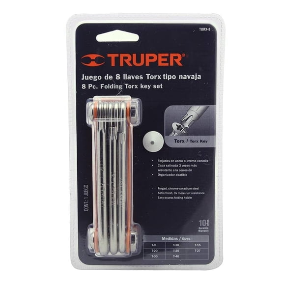 Set de Llaves Torx Truper 8 piezas