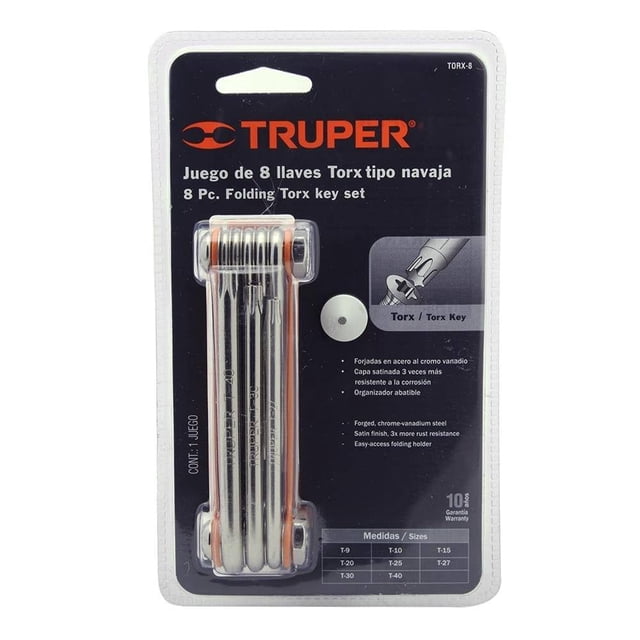 Set de Llaves Torx Truper 8 piezas