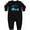 AB-Black, variant on Happy Dinosaur Future Big Brother Baby Fleece Romper