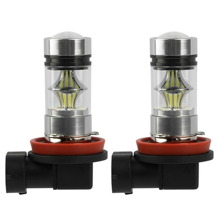 

2PCS 1000lm 100W LED Fog DRL Light Bulb IP65 Water-Resistant 360 Degree Beam Angle 6000K White