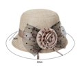 thumbnail image 7 of Women Top Hat Decor Sun Protection Hats Sun Hat Fashion Bucket Hat Casual Sunhat Khaki, 7 of 7