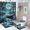 Ship-7, variant on Fantasy Ship Print Shower Curtain Set 4-Set Moonlight Magical Night Scene Bathroom Decor Set U-Mat ,Floor Mat ,Toilet Cover Mat ,Shower Curtain with 12 Hooks,72inx72in
