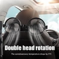 thumbnail image 1 of Ventilador de enfriamiento dual del asiento trasero del reposacabezas del coche de la velocidad 12V 24V de la cabeza 3 con el cargador USB 5V, 1 of 9