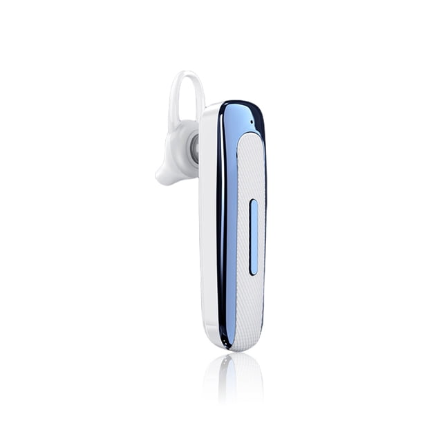 Auriculares inalámbricos compatibles con Bluetooth V5.0 Auriculares comerciales Control de botones Auriculares de conducción Estéreo 50 horas Tiempo de reproducción Un solo oído Blanco Jumpingount EL005392-03