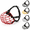 Red, variant on Large Dog Metal Basket Muzzle with Adjustable Leather Straps, Black
