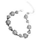 thumbnail image 4 of Pulsera de flores Pulsera para niñas Pulsera de metal Pulsera floral Pulsera para mujeres, 4 of 7