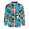 thumbnail image 4 of Animated Looney Tunes Fashion Jacket Mens Windbreaker Coat Lightweight Zipper Clothes Streetwear Bomber Outerwear Jackets, 4 of 7