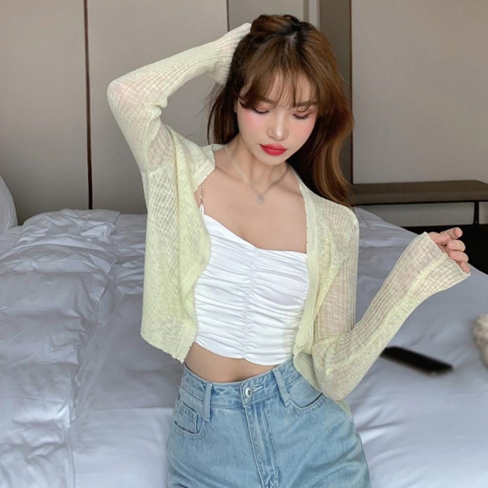 Yinrunx Lightweight Summer Cardigan Sun 