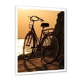 thumbnail image 4 of Designart "Spin at Sunset" Bicycle Picture Framed Wall Art Prints, 4 of 5