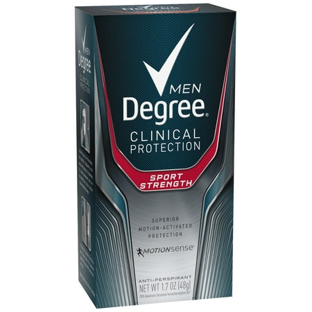 Degree Men Clinical Sport Strength Antiperspirant Deodorant, 1.7 (Best Deodorant Antiperspirant Without Aluminum)