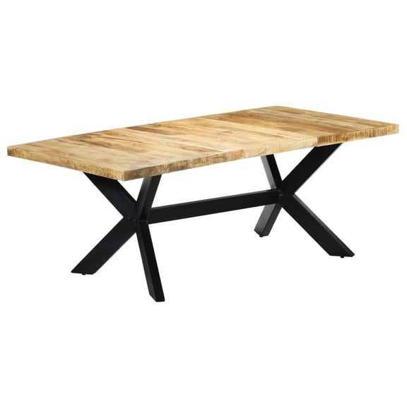 vidaXL Dining Table Kitchen Table Dining Room Dinner Table Solid Mango Wood
