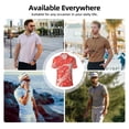 thumbnail image 5 of Sikiie Beef Steaks Print Men's Short-sleeved POLO Shirts, Button-down Shirts and T-shirts are Suitable for Vacation, Leisure and Business-4X-Large, 5 of 6
