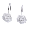 thumbnail image 3 of 12Pcs Shor Curtain Hooks Rose Flor Resin Hanger Holder Slide Bathhroom Decoration Gift White, 3 of 9
