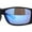 Black Blue / Blue Mirror, variant on Xloop Mens Wrap Around Biker Style Plastic Sport Sunglasses Black Green Mirror