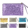 thumbnail image 2 of Girls Wallet Zipper Portable Marble Pattern Wristlet Change Purse Clutch Bag Purse, 2 of 7