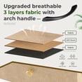 thumbnail image 3 of CONCETTA 8-Drawer Fabric Dresser Storage Chest for Bedroom, Closet, Entryway, Storage Furniture for Adults, Khaki, 3 of 8
